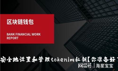 如何安全地设置和管理tokenim私钥？你准备好了吗？