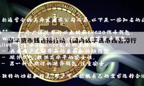 区块链钱包的名称通常会因其开发者或公司而异。以下是一些知名的区块链钱包名称：

1. **MetaMask** - 一个广泛使用的以太坊和ERC20代币钱包。
2. **Coinbase Wallet** - 由Coinbase推出的数字货币钱包。
3. **Trust Wallet** - 由Binance支持的多链钱包。
4. **Exodus** - 具有用户友好界面的桌面和移动钱包。
5. **Ledger** - 硬件钱包，提供高水平的安全性。
6. **Trezor** - 另一种受欢迎的硬件钱包，注重安全。

每种钱包都有其独特的功能和特点，用户可以根据自己的需求选择合适的区块链钱包。