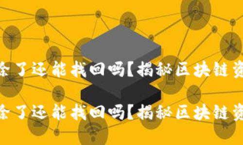 Tokenim钱包删除了还能找回吗？揭秘区块链资产的“归还之路”

Tokenim钱包删除了还能找回吗？揭秘区块链资产的“归还之路”